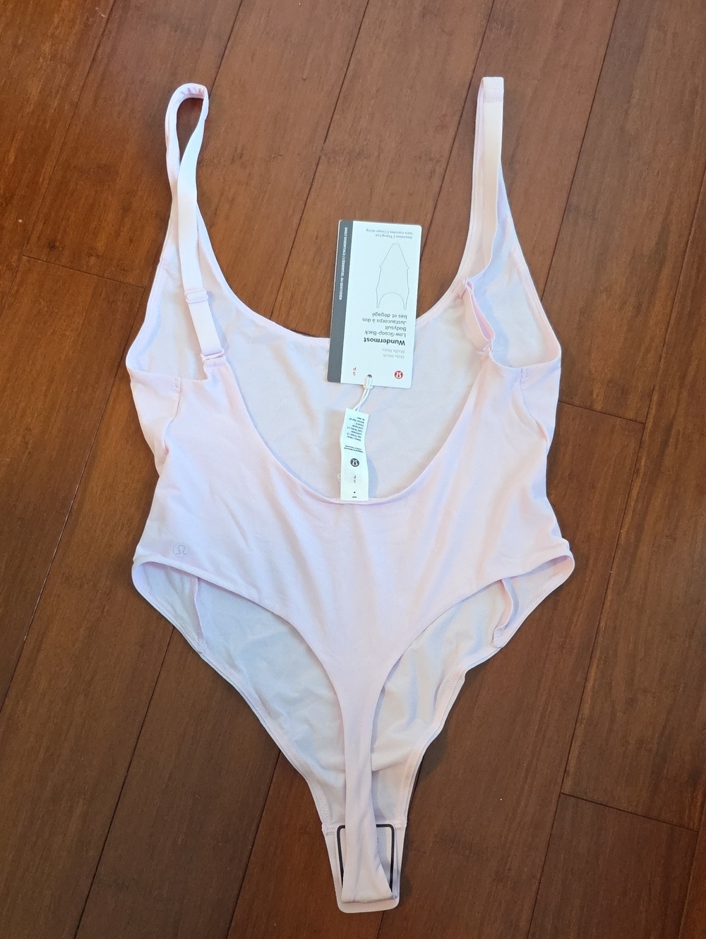 lululemon athletica Light Pink  One-Piece Bodysuit with Adjustable Straps Size S